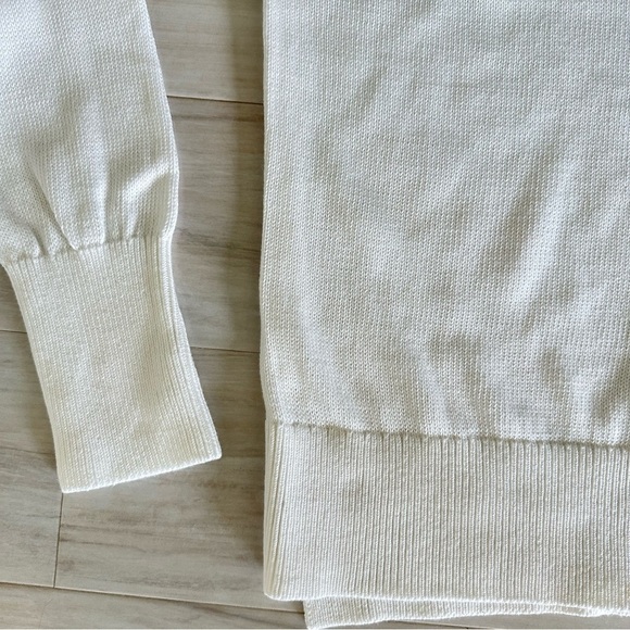 Everlane White Knitted Crew Neck Sweater - Picture 3 of 8